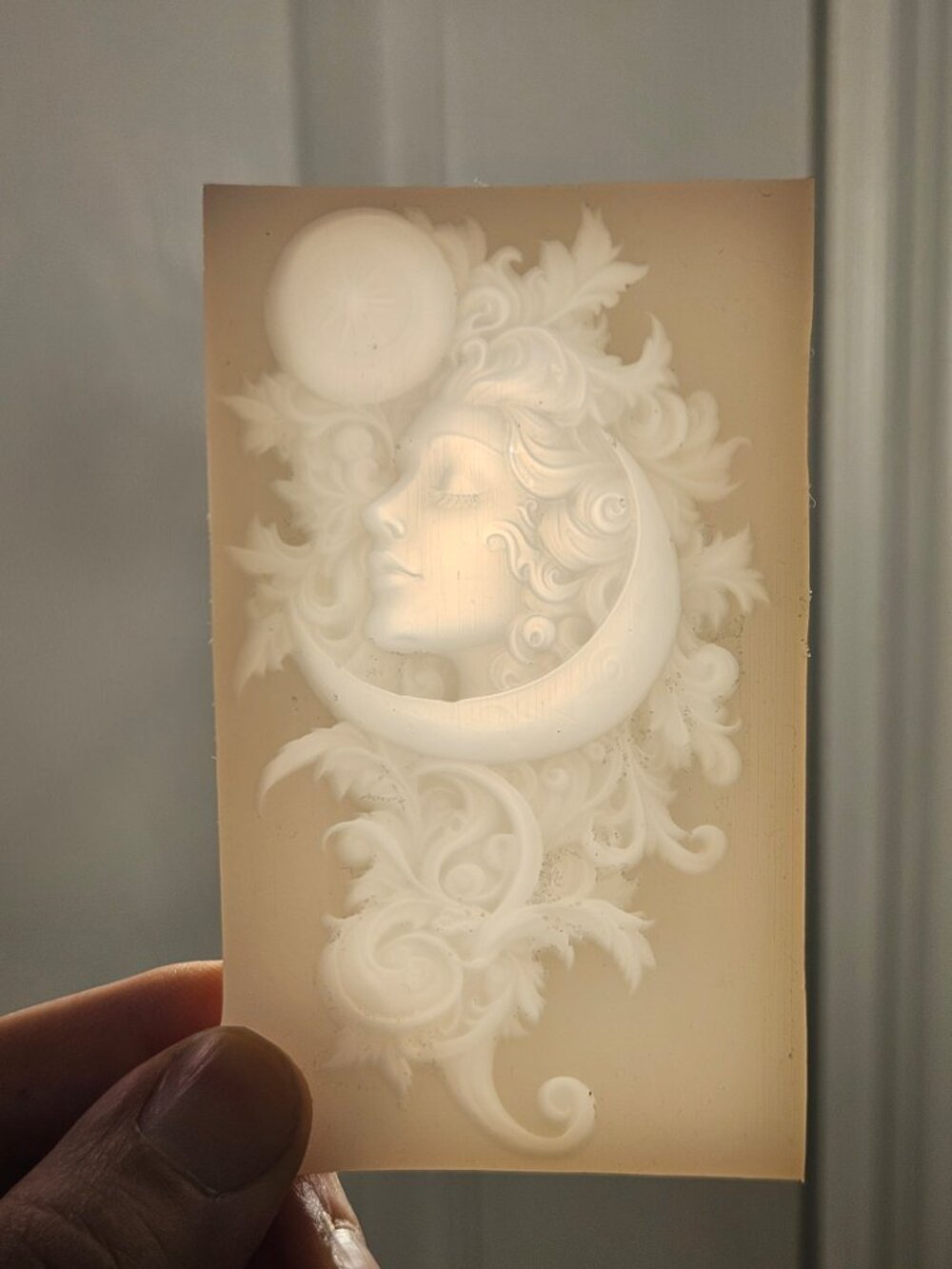 Ethereal Moon and Woman Silicone Mold